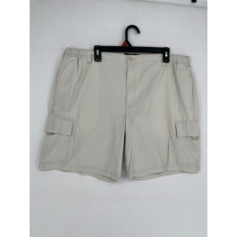 RedHead Cargo Shorts Mens 38 Elastic Waist Utility Pockets Tan Cotton